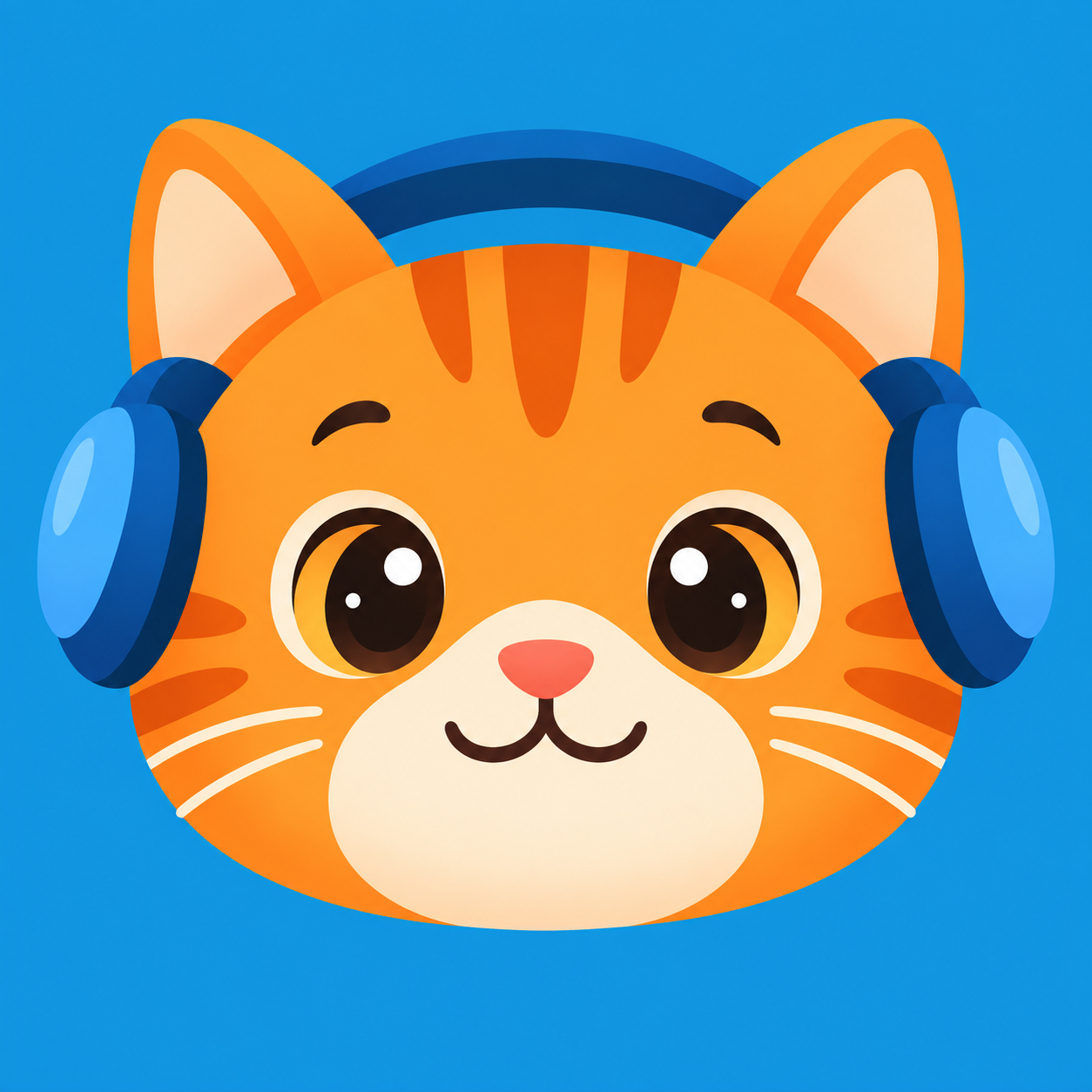 戴耳机的橘猫